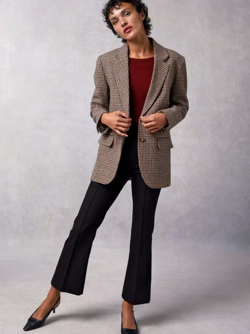 Clothing Rouje | Jacques Jacket Pied De Poule Moutarde