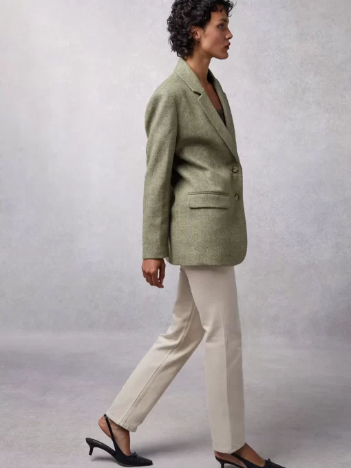 Clothing Rouje | Jacques Jacket Chevron Carreaux Menthe