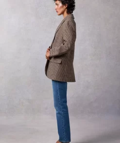 Clothing Rouje | Jacques Jacket Pied De Poule Moutarde