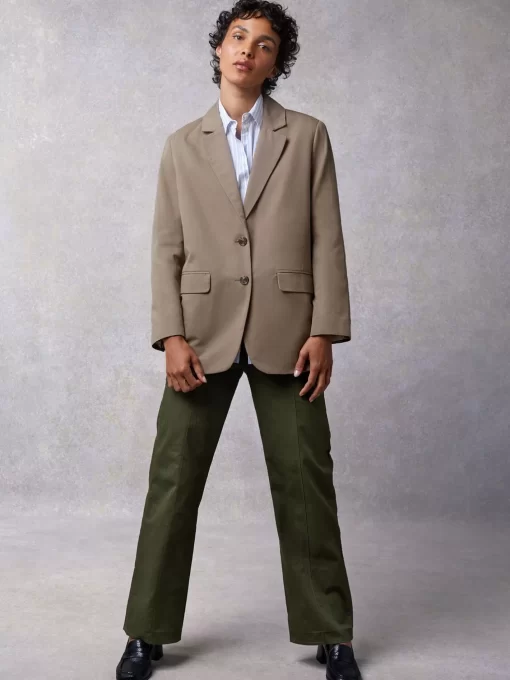 Clothing Rouje | Jacques Jacket Uni Taupe