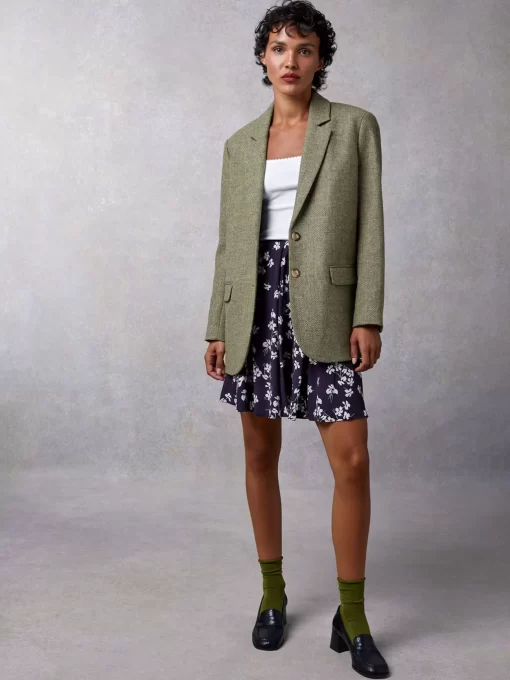 Clothing Rouje | Jacques Jacket Chevron Carreaux Menthe
