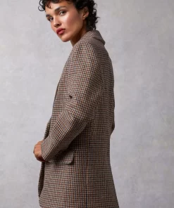 Clothing Rouje | Jacques Jacket Pied De Poule Moutarde