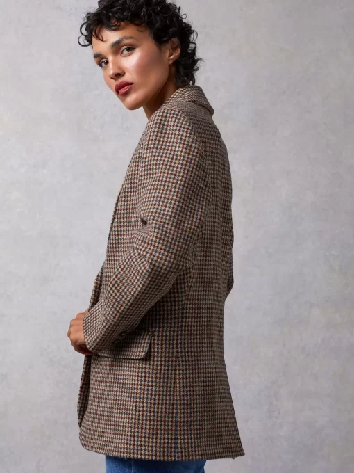 Clothing Rouje | Jacques Jacket Pied De Poule Moutarde