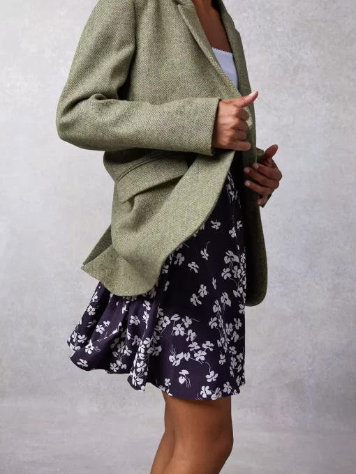 Clothing Rouje | Jacques Jacket Chevron Carreaux Menthe