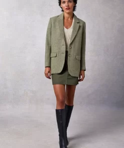 Clothing Rouje | Jacques Jacket Chevron Carreaux Menthe