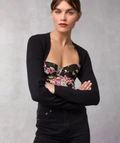 Clothing Rouje | Jade Cardigan Uni Noir