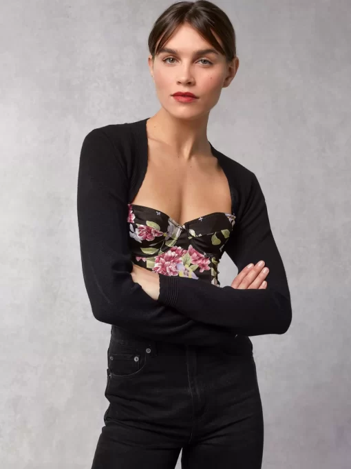 Clothing Rouje | Jade Cardigan Uni Noir