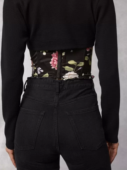 Clothing Rouje | Jade Cardigan Uni Noir
