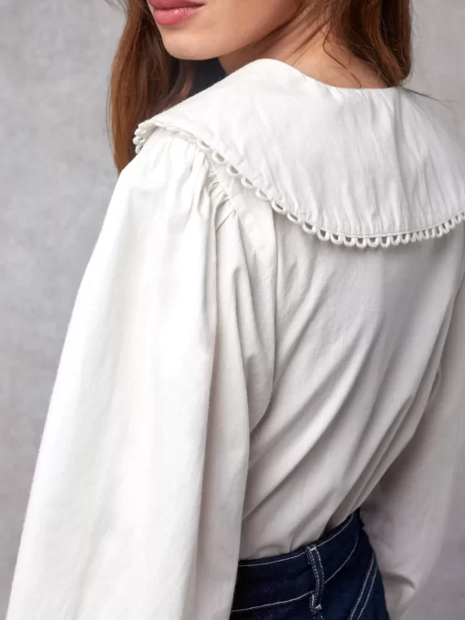 Clothing Rouje | Jamel Shirt Uni Blanc