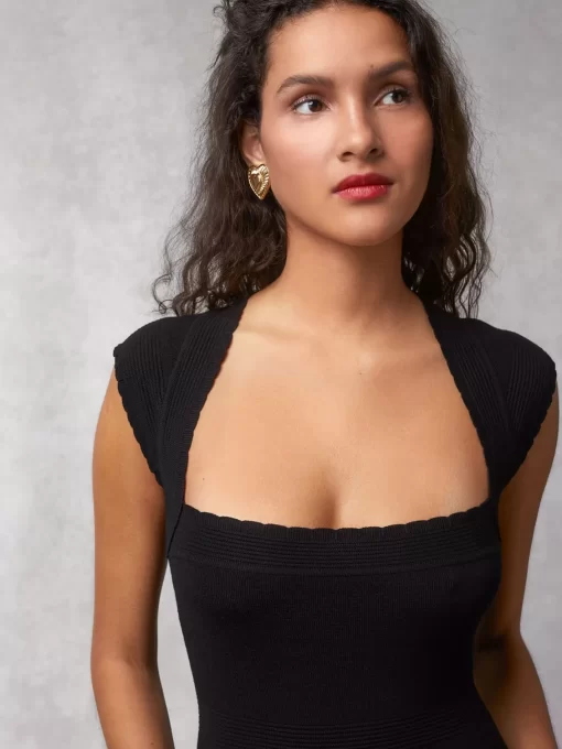 Clothing Rouje | Janet Dress Uni Noir