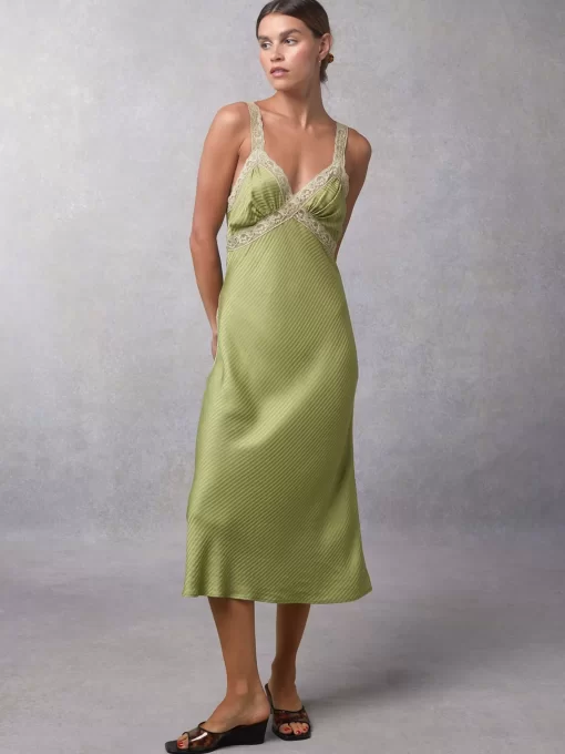 Clothing Rouje | Jenna Dress Jacquard Tilleul
