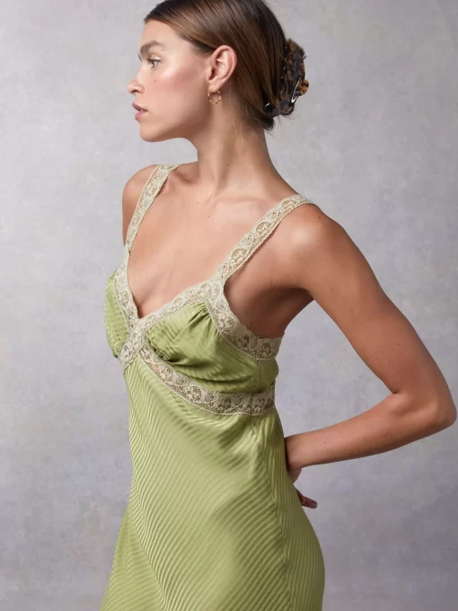 Clothing Rouje | Jenna Dress Jacquard Tilleul