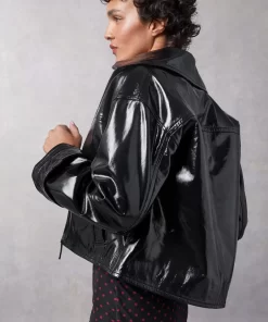 Clothing Rouje | Joshua Jacket Cuir Noir