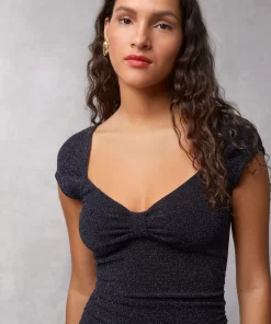 Clothing Rouje | Laly Dress Lurex Marine