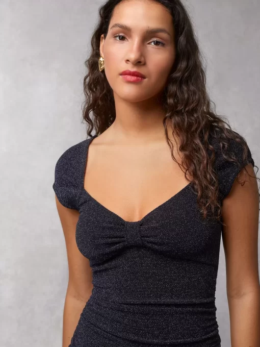 Clothing Rouje | Laly Dress Lurex Marine
