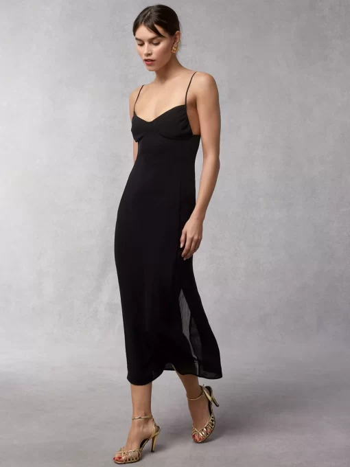 Clothing Rouje | Lana Dress Crinkle Noir