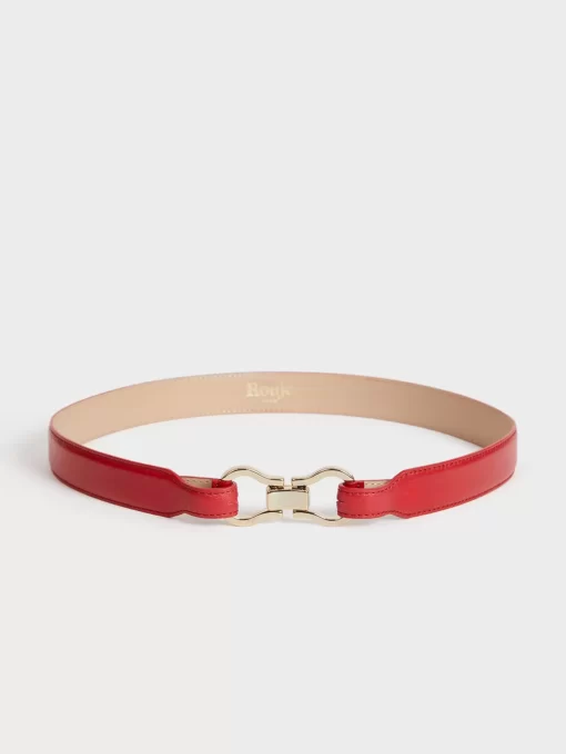 Accessories Rouje | Laure Belt Cuir Rouge