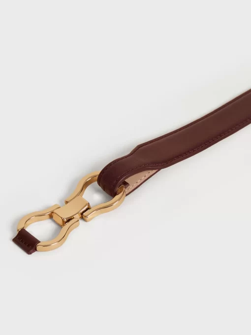 Accessories Rouje | Laure Belt Cuir Bordeaux