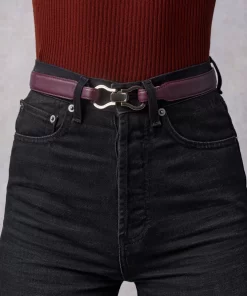 Accessories Rouje | Laure Belt Cuir Bordeaux