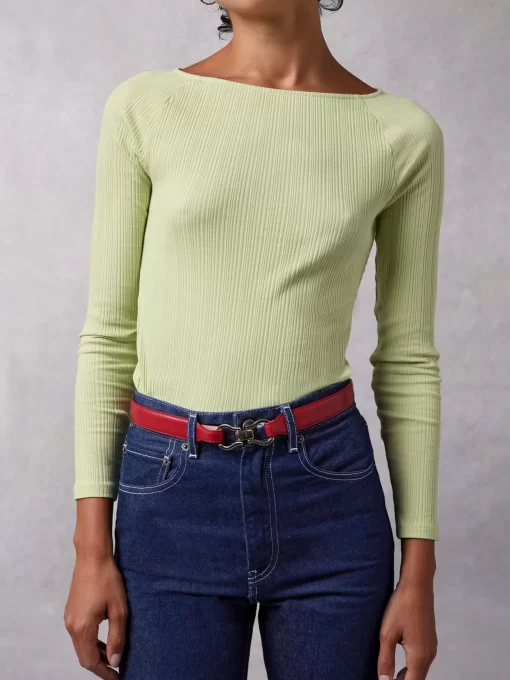 Accessories Rouje | Laure Belt Cuir Rouge