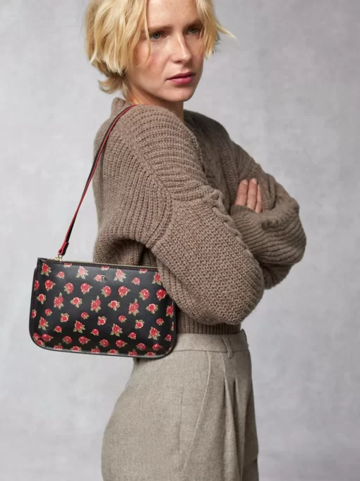 Accessories Rouje | Le Mini Bag Fleurs Noir