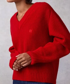 Clothing Rouje | Lea Sweater Uni Rouge