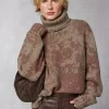Clothing Rouje | Leon Sweater Fleurs Taupe