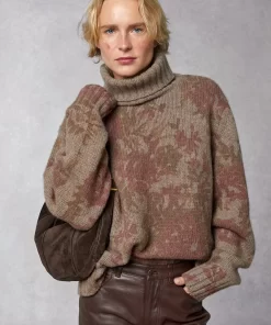 Clothing Rouje | Leon Sweater Fleurs Taupe