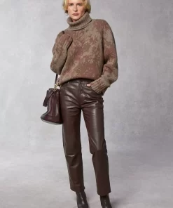 Clothing Rouje | Leon Sweater Fleurs Taupe