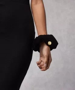 Accessories Rouje | Loulou Scrunchie Velours Noir