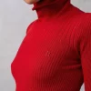 Clothing Rouje | Lucien Turtleneck Uni Rouge