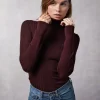 Clothing Rouje | Lucien Turtleneck Uni Bordeaux