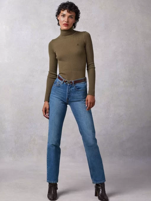Clothing Rouje | Lucien Turtleneck Uni Kaki