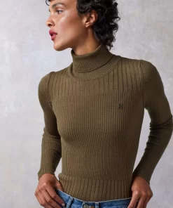 Clothing Rouje | Lucien Turtleneck Uni Kaki