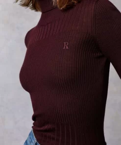 Clothing Rouje | Lucien Turtleneck Uni Bordeaux
