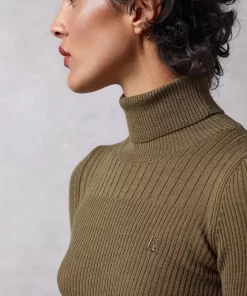 Clothing Rouje | Lucien Turtleneck Uni Kaki