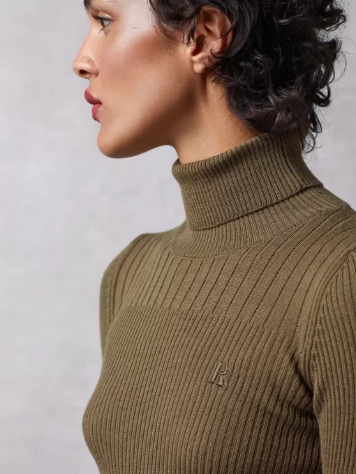 Clothing Rouje | Lucien Turtleneck Uni Kaki