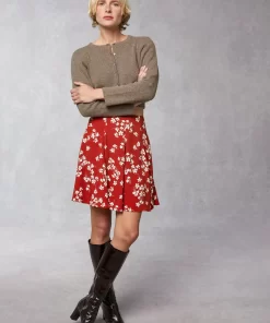 Clothing Rouje | Ludivine Skirt Cerisier Rouge