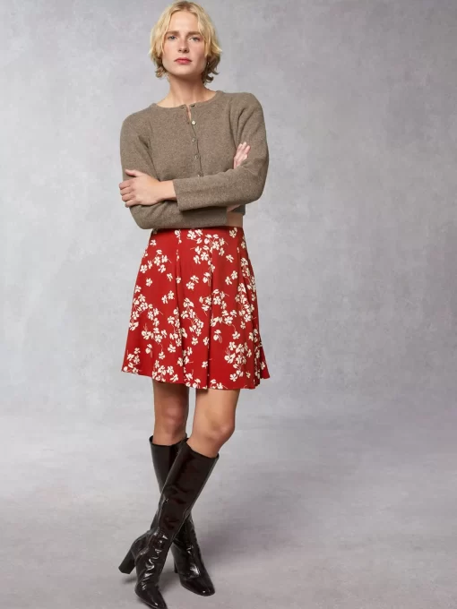 Clothing Rouje | Ludivine Skirt Cerisier Rouge