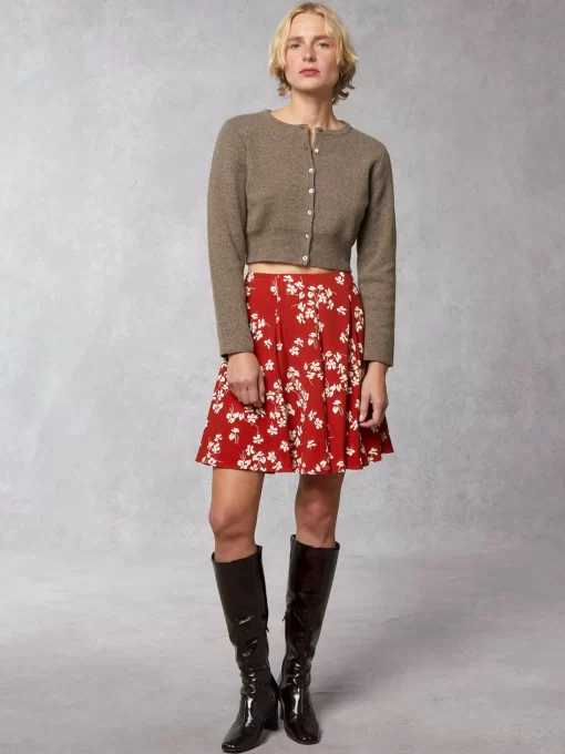 Clothing Rouje | Ludivine Skirt Cerisier Rouge