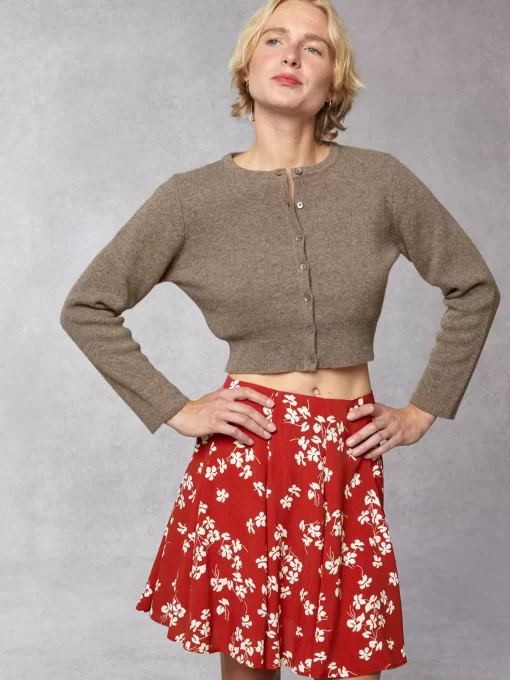 Clothing Rouje | Ludivine Skirt Cerisier Rouge