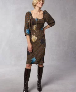 Clothing Rouje | Ludmilla Dress Herbier Marron