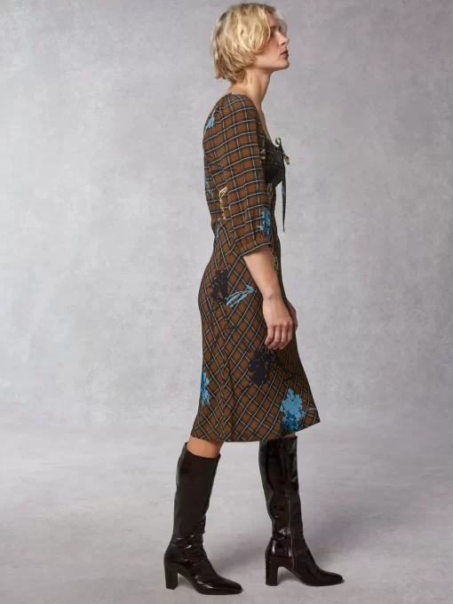 Clothing Rouje | Ludmilla Dress Herbier Marron