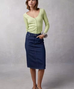 Clothing Rouje | Maeve Cardigan Uni Vert