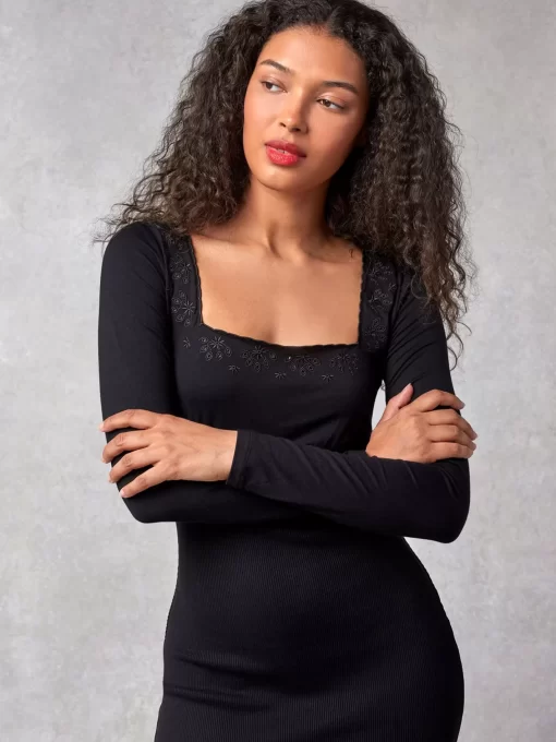Clothing Rouje | Magnolia Dress Uni Noir