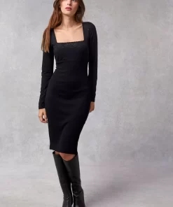 Clothing Rouje | Magnolia Dress Uni Noir