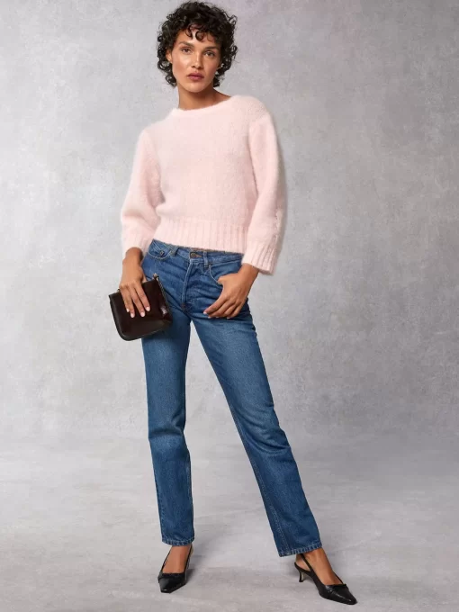 Clothing Rouje | Marcelin Sweater Uni Rose Pale