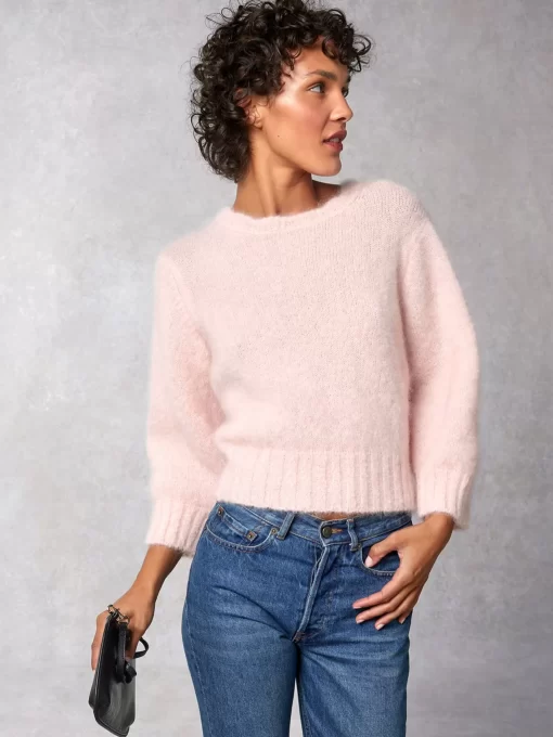 Clothing Rouje | Marcelin Sweater Uni Rose Pale