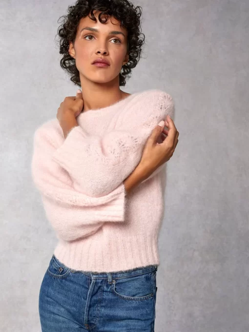Clothing Rouje | Marcelin Sweater Uni Rose Pale