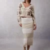 Clothing Rouje | Maria Skirt Mixed Ecru